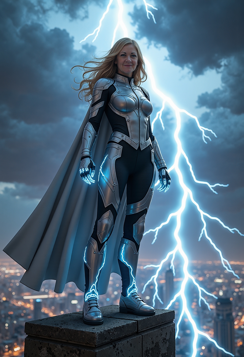 amy773 blue eyed woman stands atop a cru-FLUX TRAI